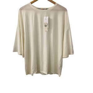 Marimekko Cream Short-Sleeve Relaxed Tee